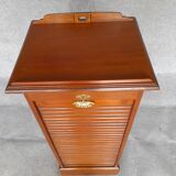 Filing cabinet with curtain and art nouveau desk