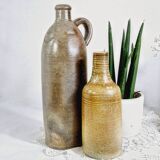 2 stoneware bottles without caps