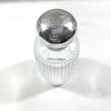 Crystal and silver toilet bottle Saglier Frères