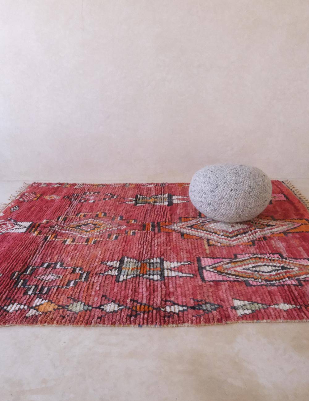 Tapis Boujad Rouge Berbère - 294 x 211 cm