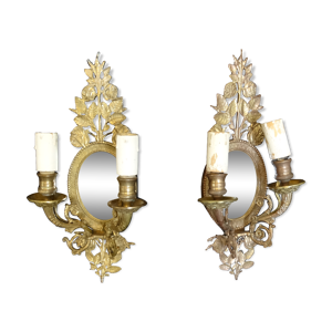Paire d'appliques en