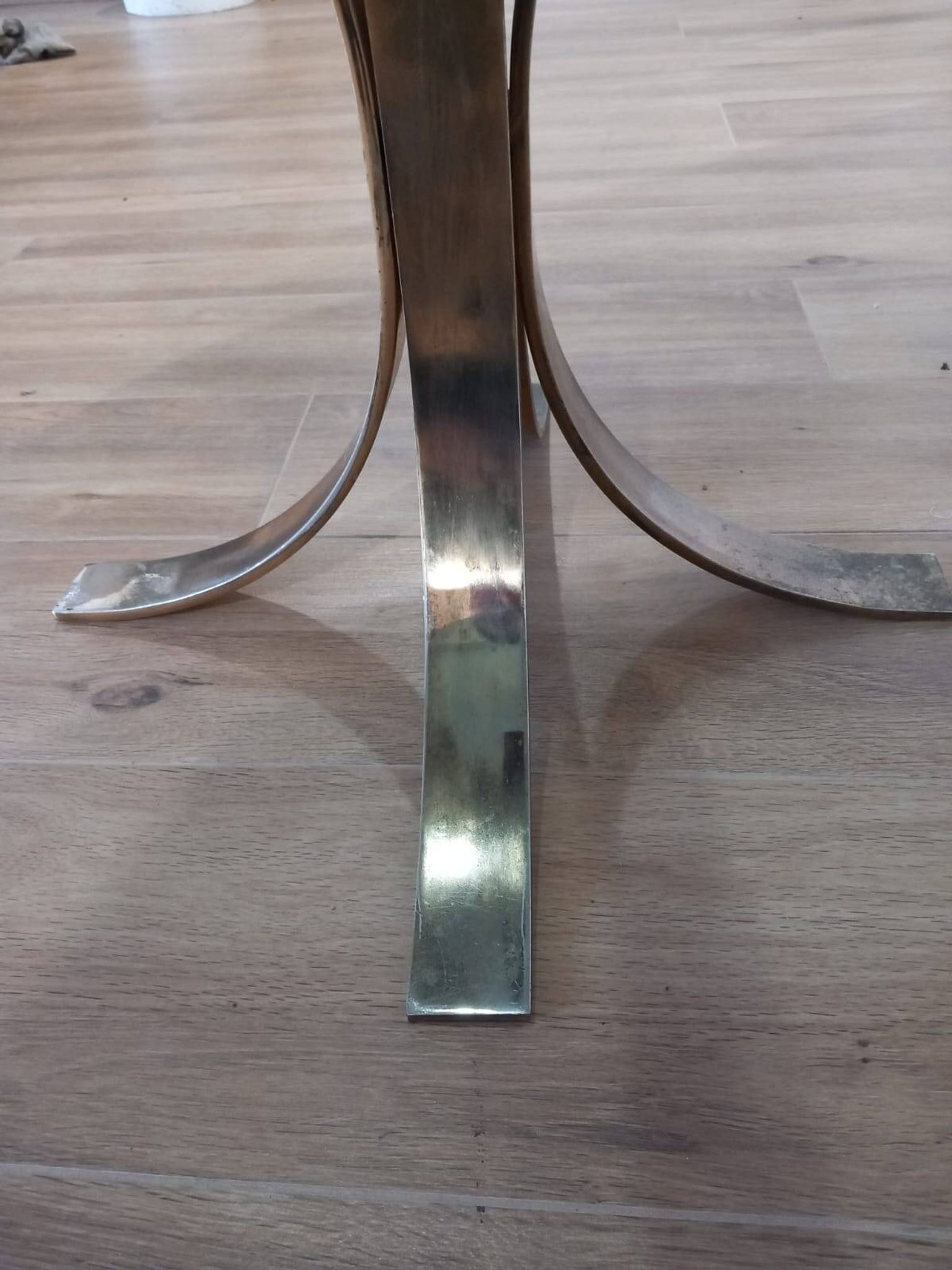Table basse en verre des années 1970
