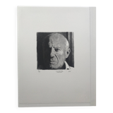 Jean-Baptiste Sécheret: Original lithograph signed in pencil Bonjour Picasso, 2002