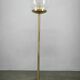 Space Age Bubble Glass and Brass Floor Lamp, Czechoslovakia, 1970s