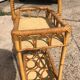 Porte bouteille en rotin vintage