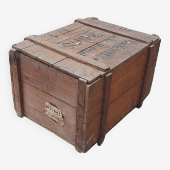 Large wooden transport crate