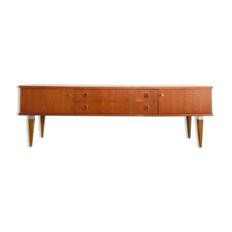 Minimalist vintage teak sideboard 1960