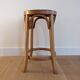 Vintage baumann stool in curved wood - 1960s design