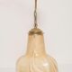 Beige ceramic and gold ceiling lamp from the Hollywood Regency period, Italy, 1960s.