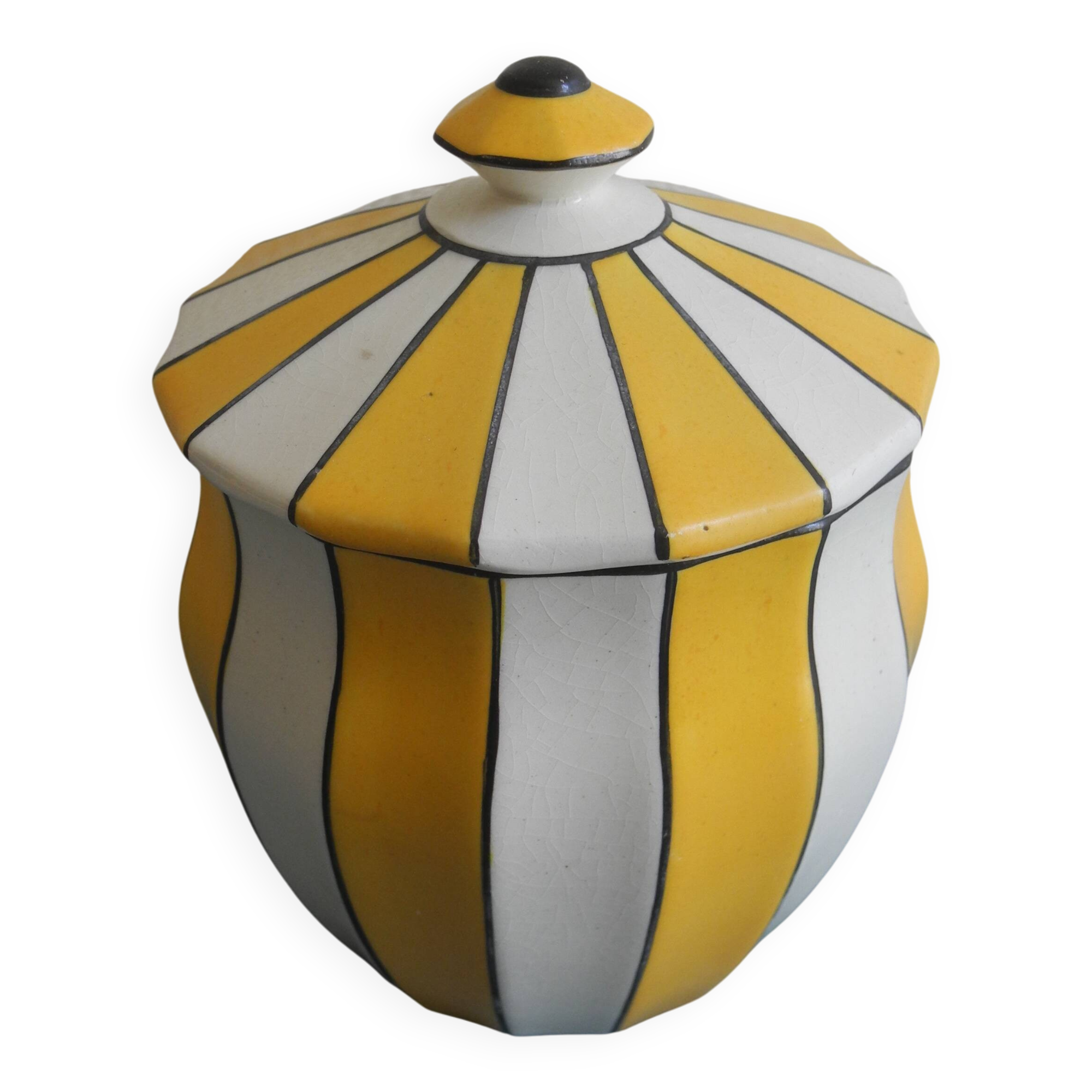 pot faïence De Bruyn Fives Lille french earthenware jar  art 1900