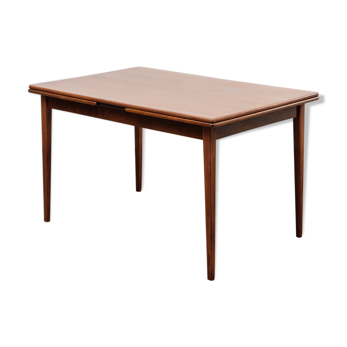 Table à manger des années 1960 teck foncé extensible