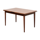 Table à manger des années 1960 teck foncé extensible