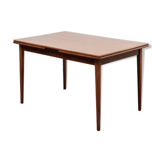 1960s dining table, dark teak, extendable