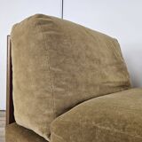 Three fabric lounge chairs 70s