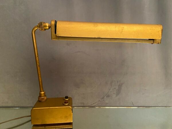 Lampe d'atelier 1950 lampe industrielle articulée mazdafluor type lb16