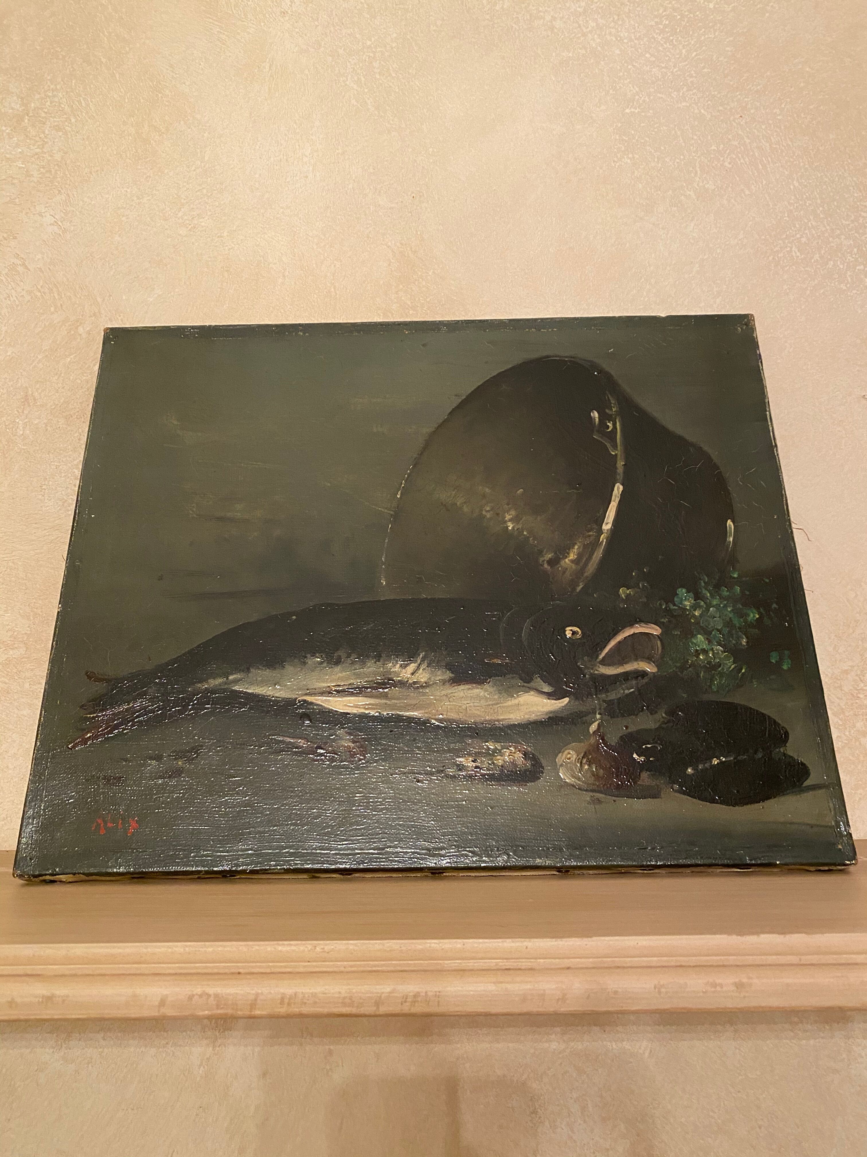 Ancient oil painting