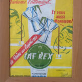 Old advertising poster café rex