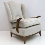 Attributed of Paolo Buffa Mid-Century Modern Italian Velvet Armchairs, 1950