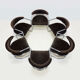 Set de 6 chaises italiennes attribuées à Milo Baughman
