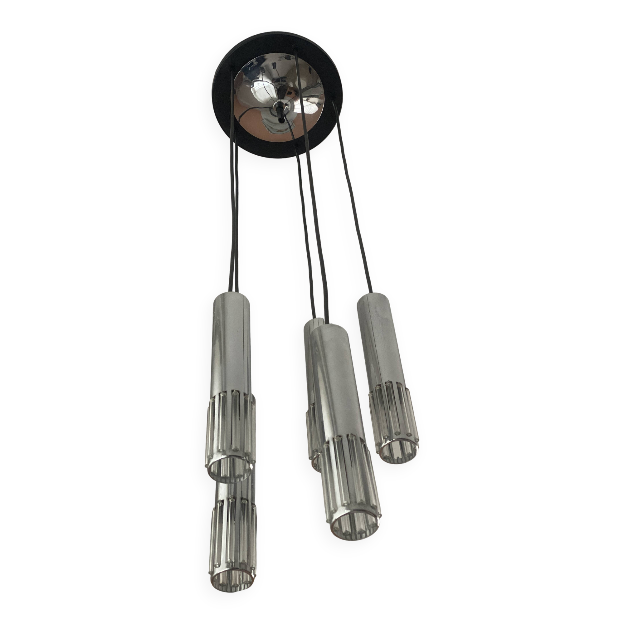 Vintage waterfall pendant lamp by Schmal & Schulz