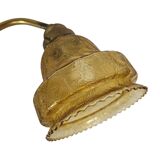 Table lamp - brass - glass - Hollywood Regency style - 70's