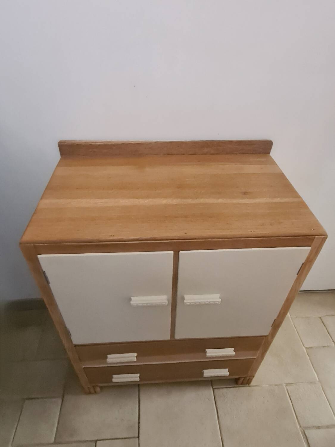 Old boarding school chest of drawers