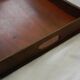 Scandinavian style teak or mahogany serving tray from the early 20th century.