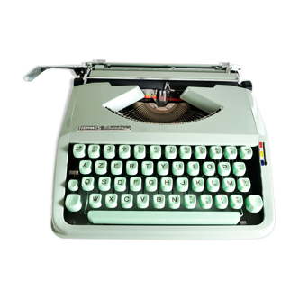 Hermes baby typewriter green sage revised new ribbon