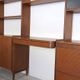 Large Scandinavian wall system in teak with integrated desk – vintage from the 1970s.