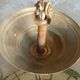 Ancienne suspension vitrail style Art Nouveau