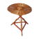 Tripod rattan side table / guéridon from the 1960s-1970s.