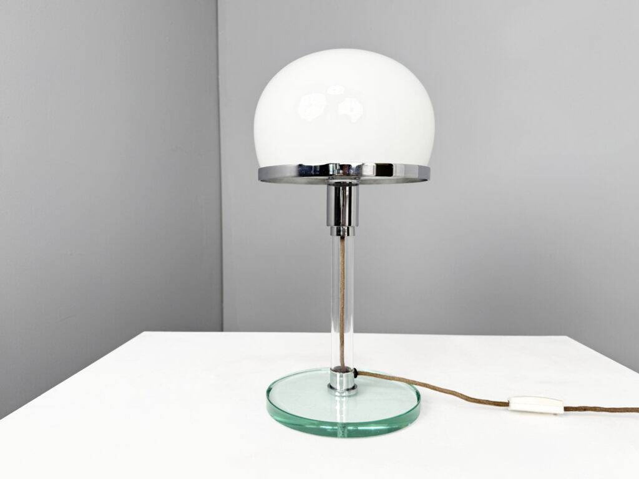 Bauhaus table lamp, designed in 1923 by Carl Jacob Jucker for Imago DP, Italy, 1960s