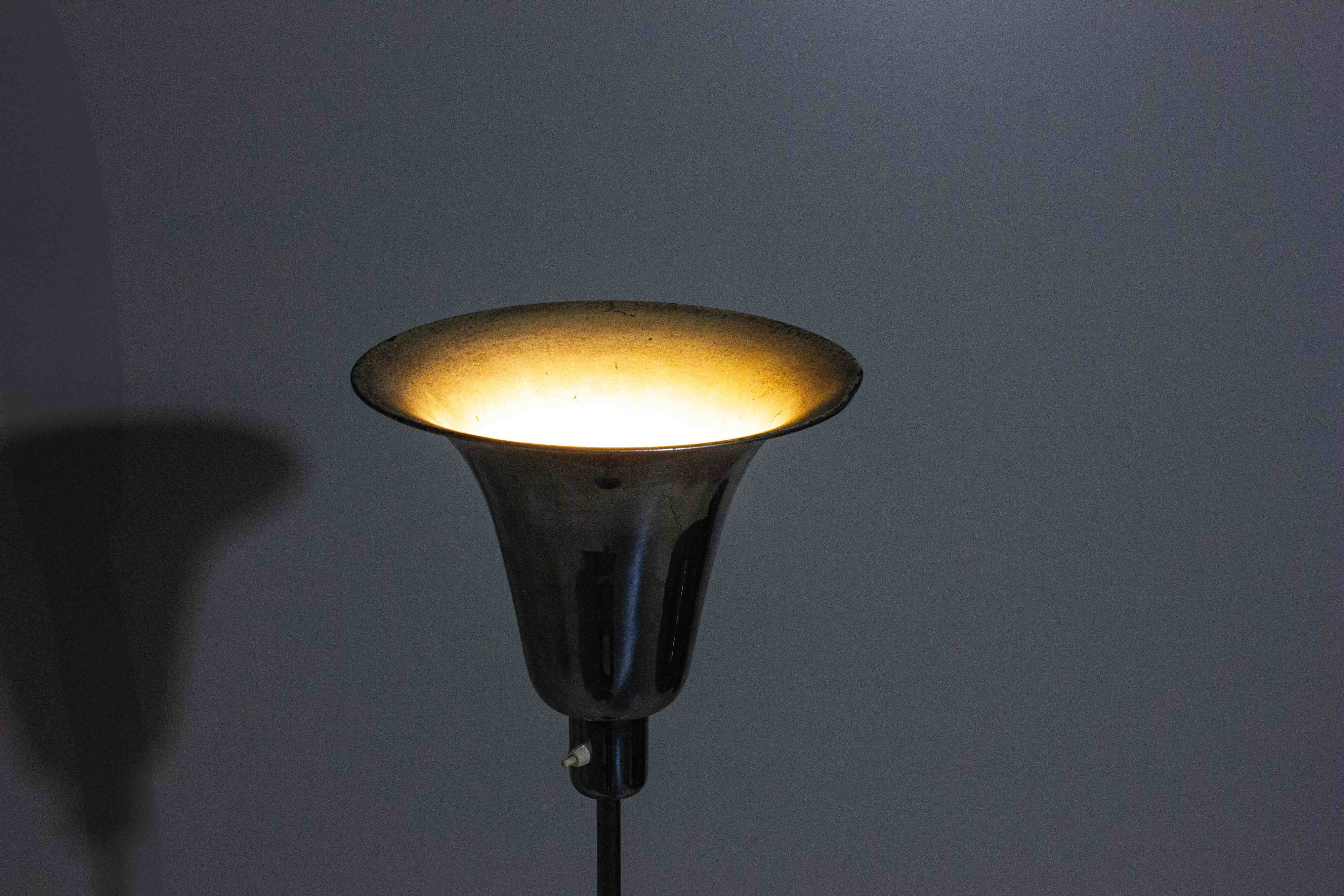 Louis Poulsen “Bridgelampe” in chrome, Denmark 1950s