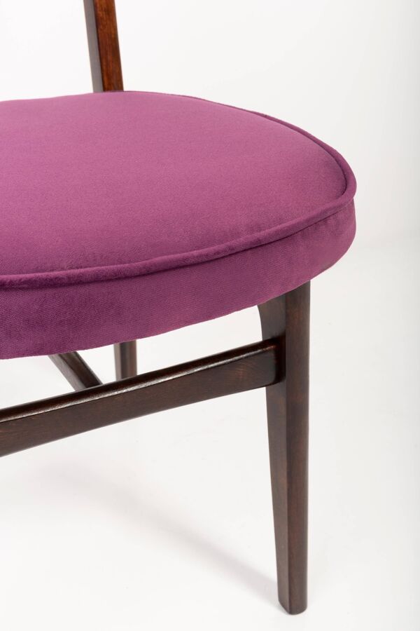 Chaise Rajmund Halas en velours prune violet du 20ème siècle, 1960s