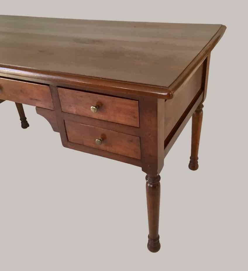 Louis Philippe style cherry wood desk, 1970