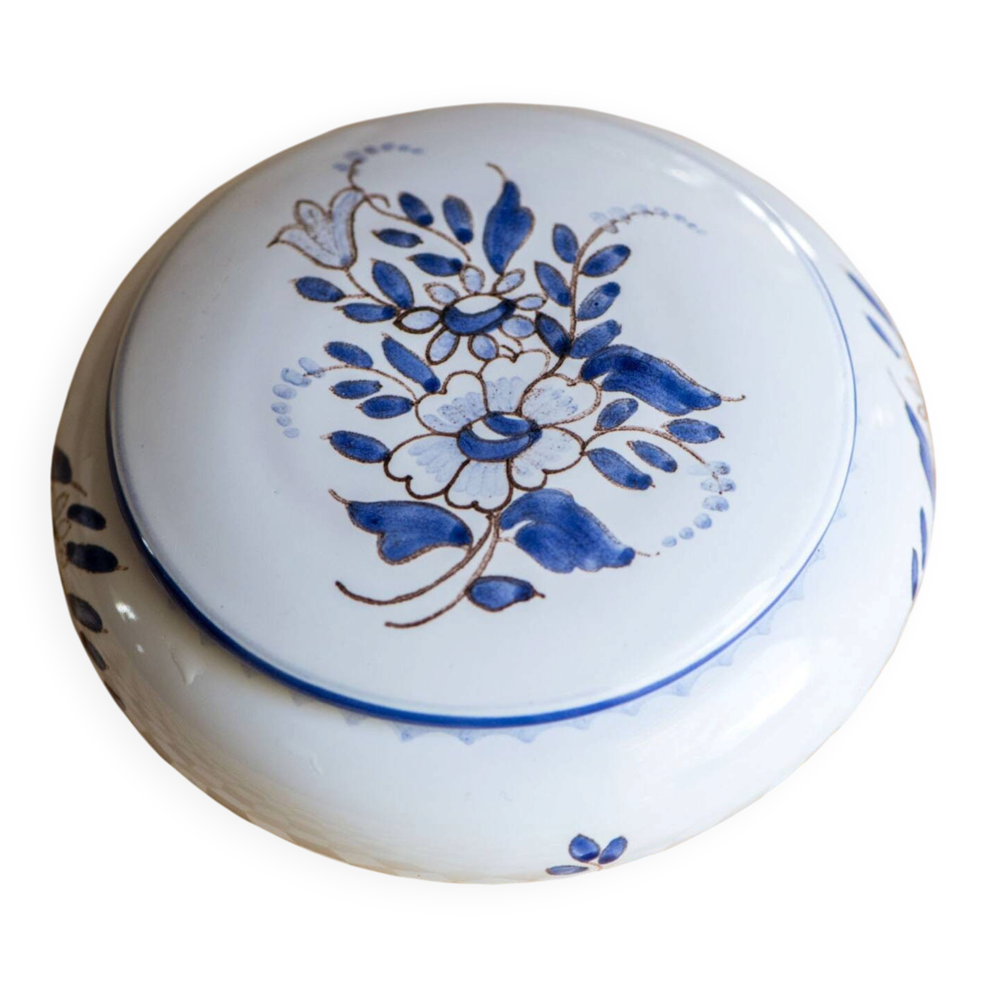Nevers faience bonbonnière - Atelier C. Girande