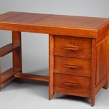 50s oak office by Pierre Bloch and Charles Dudouyt