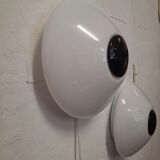 Pair of polychrome Murano glass wall lights, 1990s.