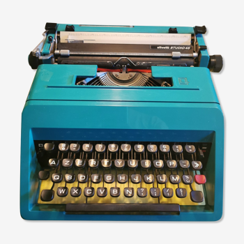 Olivetti typewriter with certificate