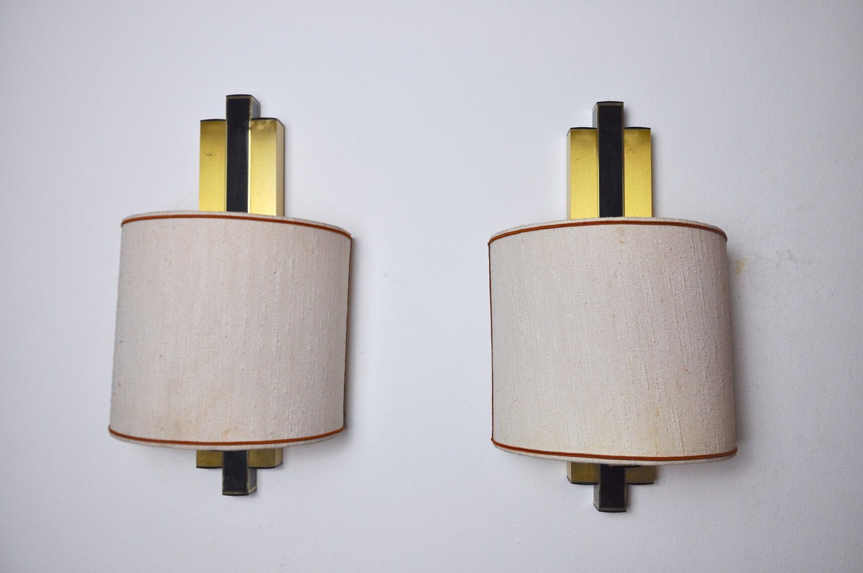 Pair of Regency wall lamps by Lumica Spain 1970