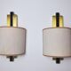 Pair of Regency wall lamps by Lumica Spain 1970