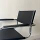 Black chrome tubular armrest chair, after Mart Stam - Breuer, 1970
