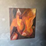 Oil on canvas female nude