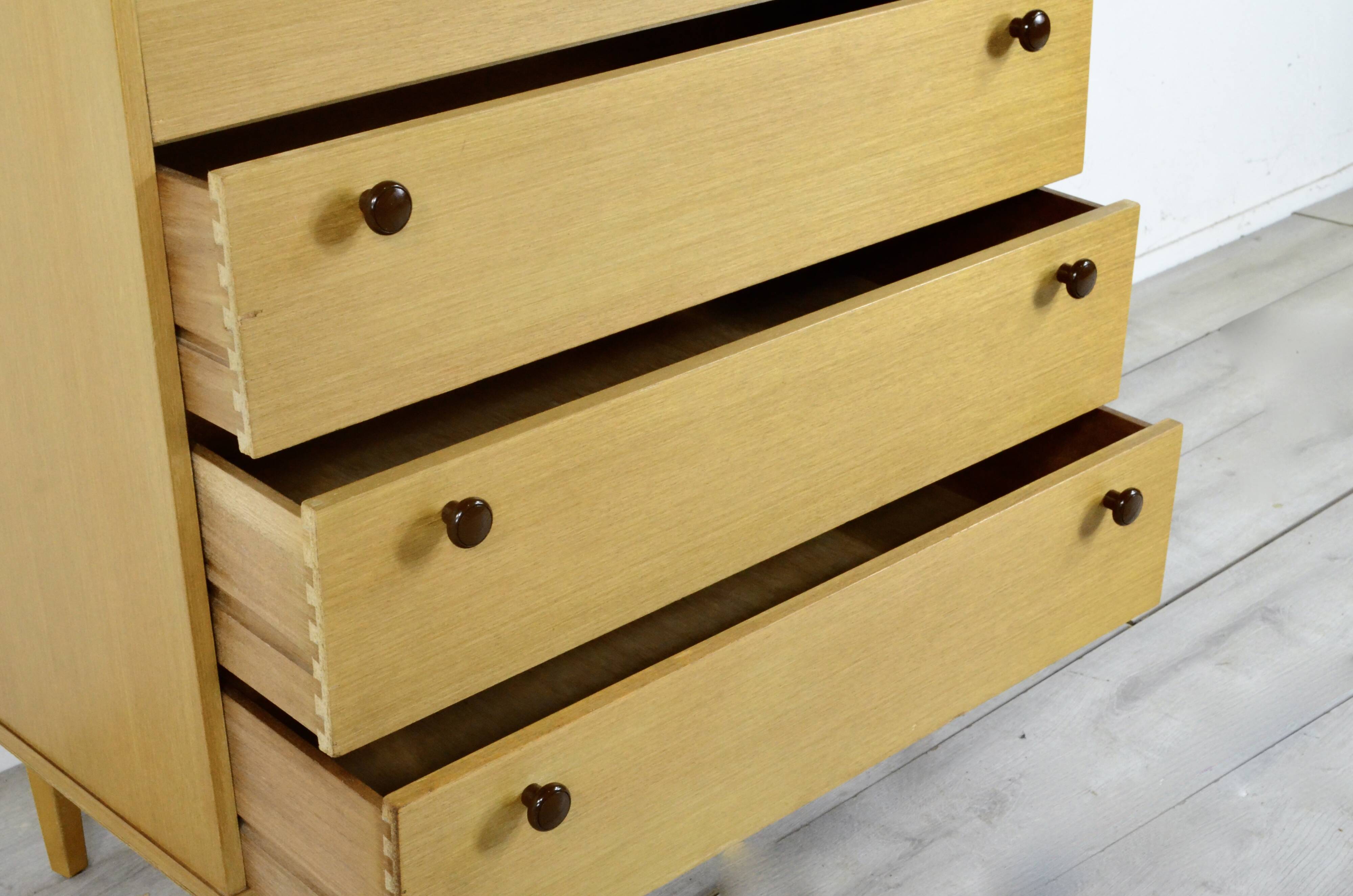 Midcentury 'Avalon' Teak Tallboy / Chest Of Drawers. Vintage Modern