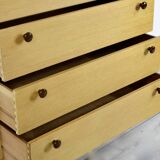 Commode haute en teck « Avalon » du milieu du siècle. Style vintage moderne.