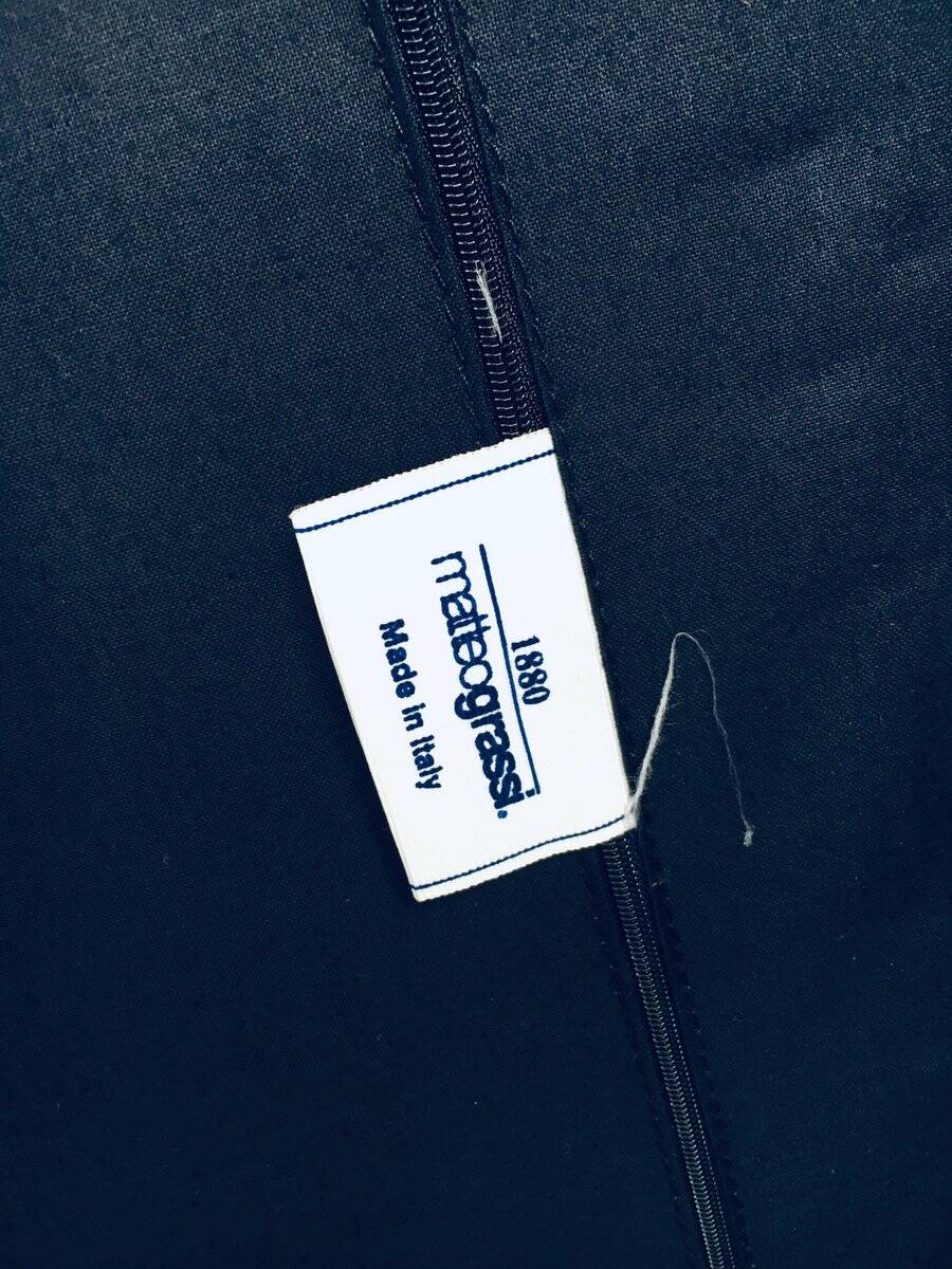 Postmodern Korium KM1 Leather Armchair by Tito Agnoli for Matteo Grassi, Italy, 1980s