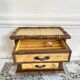 Vintage bamboo 3-drawer chest of drawers jewelry box