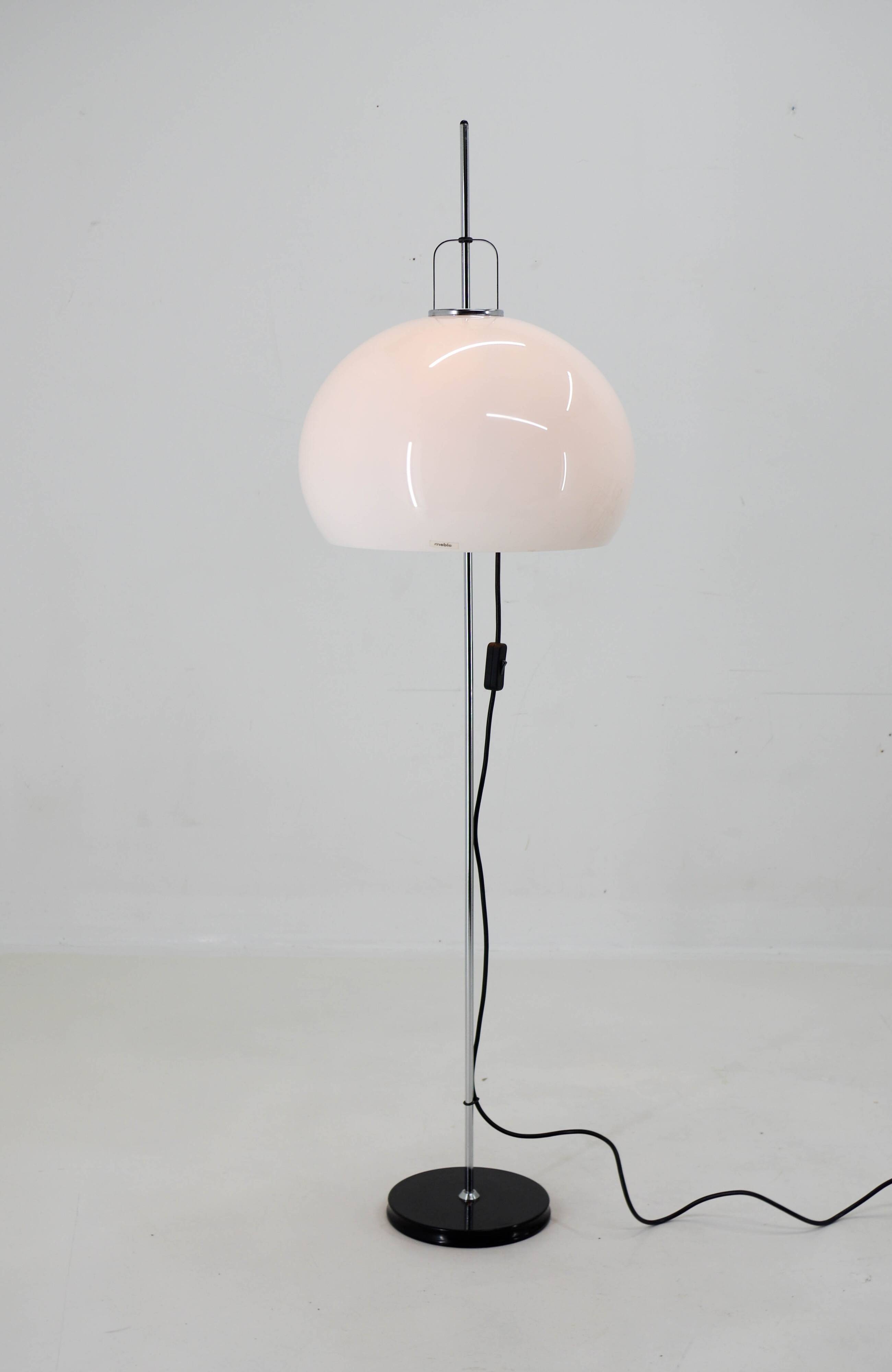 Mid-Century Adjustable Floor Lamp Designed by Guzzini for Meblo, 1970s