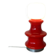 ▪️Lampe Space Age Verre Vintage Rouge
