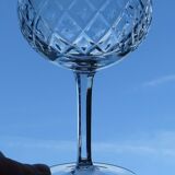Set of 6 engraved crystal walking glasses